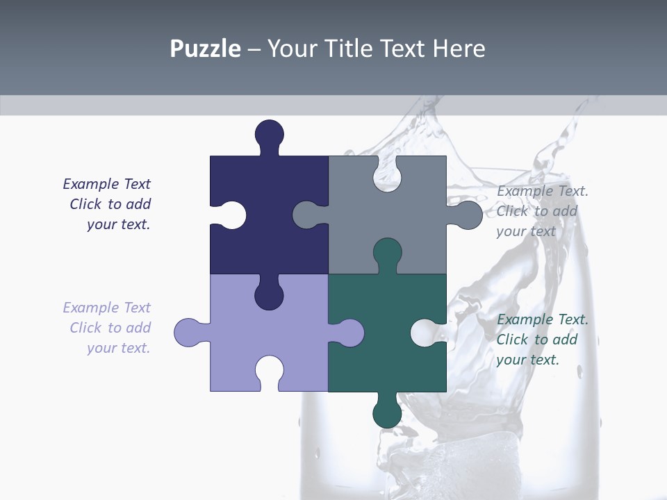 Waterdrop Purity Moment PowerPoint Template