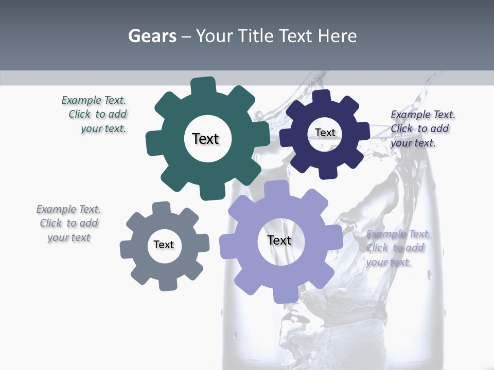 Waterdrop Purity Moment PowerPoint Template