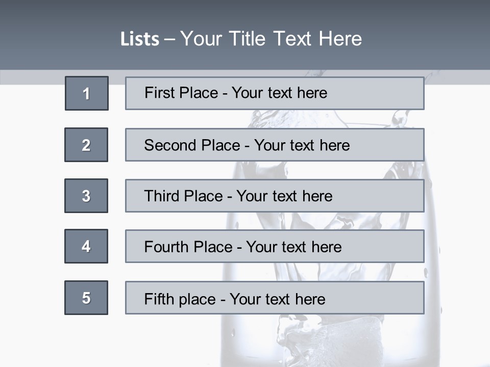 Waterdrop Purity Moment PowerPoint Template