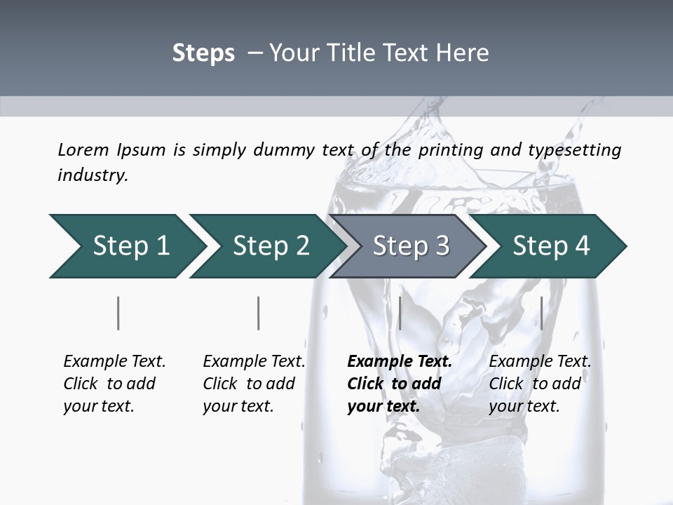 Waterdrop Purity Moment PowerPoint Template