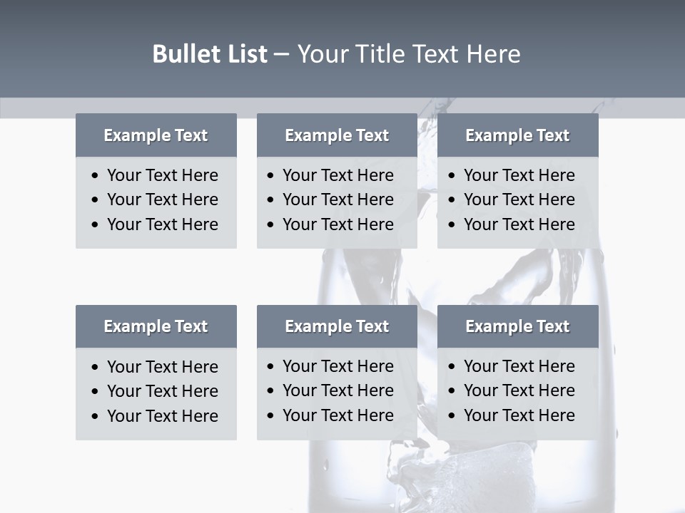 Waterdrop Purity Moment PowerPoint Template