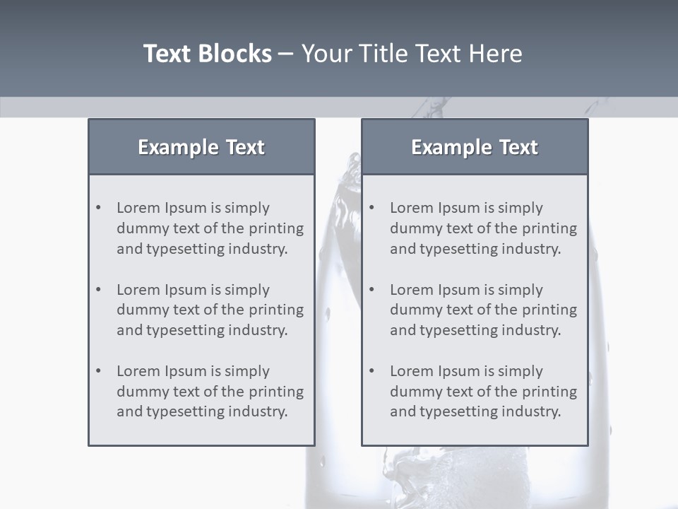 Waterdrop Purity Moment PowerPoint Template