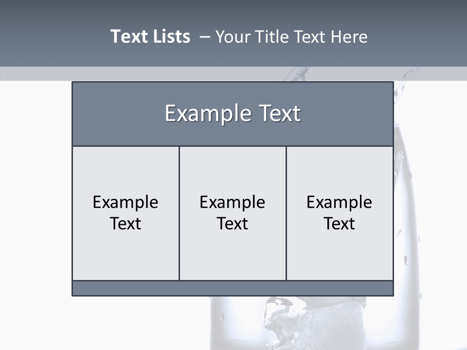 Waterdrop Purity Moment PowerPoint Template