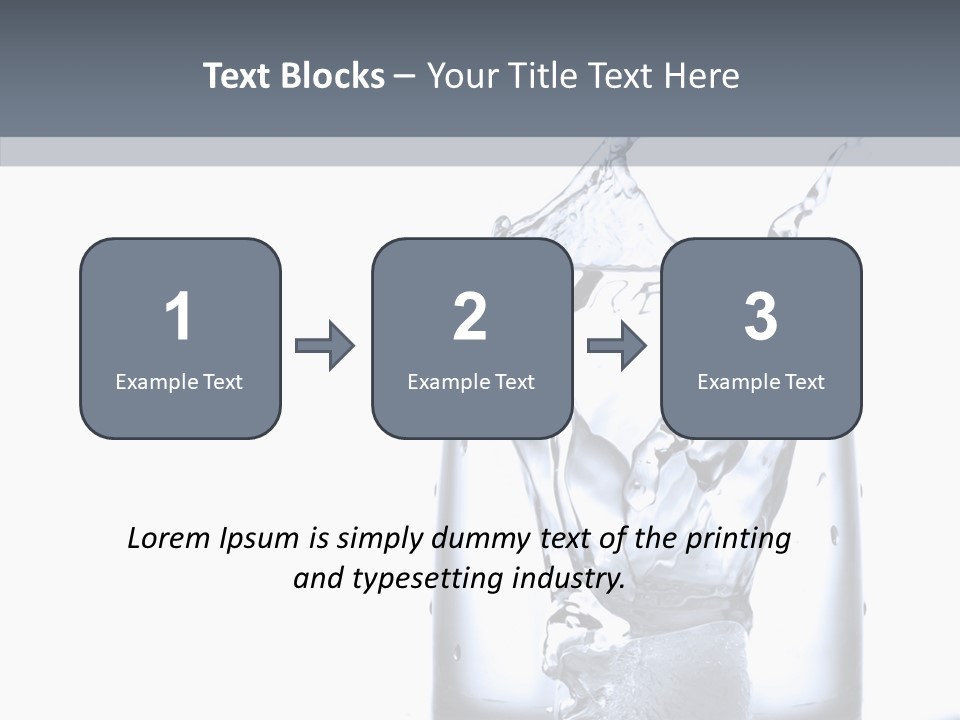 Waterdrop Purity Moment PowerPoint Template
