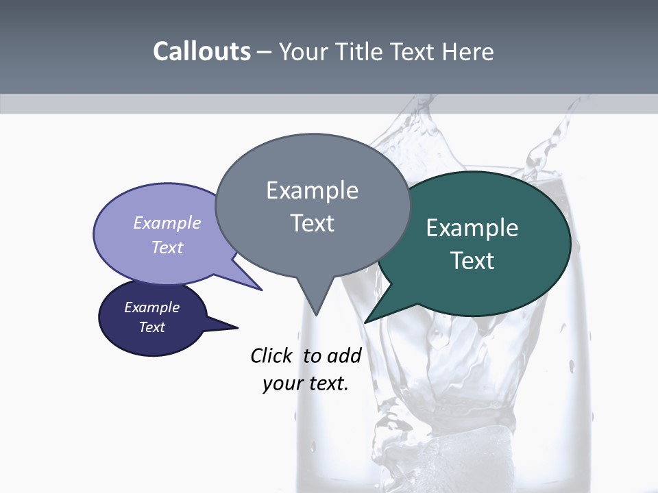 Waterdrop Purity Moment PowerPoint Template