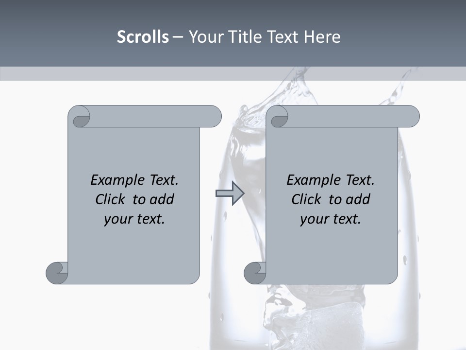 Waterdrop Purity Moment PowerPoint Template