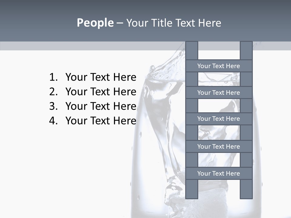 Waterdrop Purity Moment PowerPoint Template