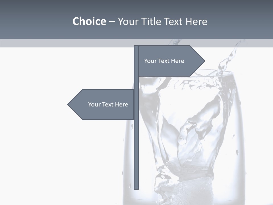 Waterdrop Purity Moment PowerPoint Template
