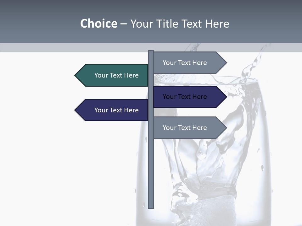 Waterdrop Purity Moment PowerPoint Template