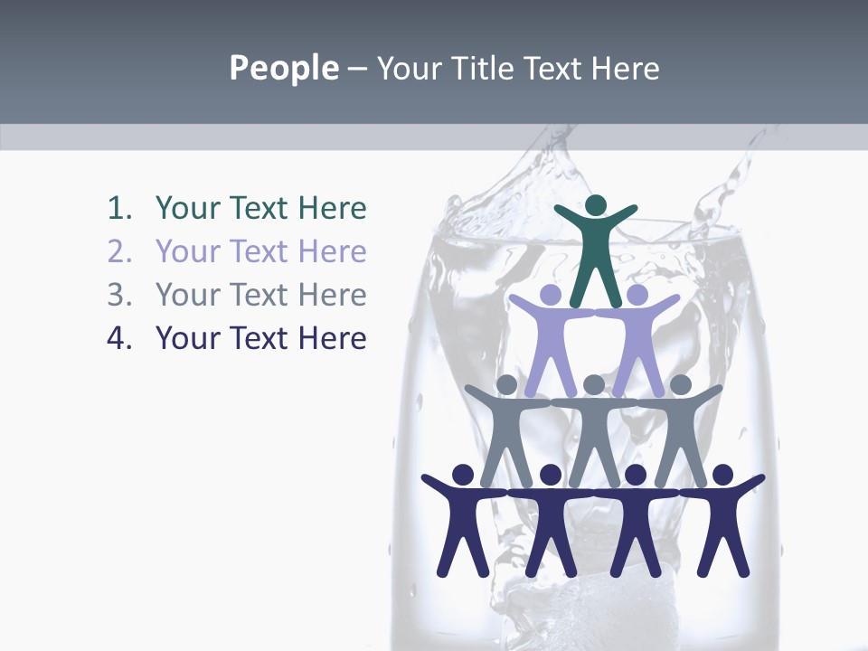 Waterdrop Purity Moment PowerPoint Template