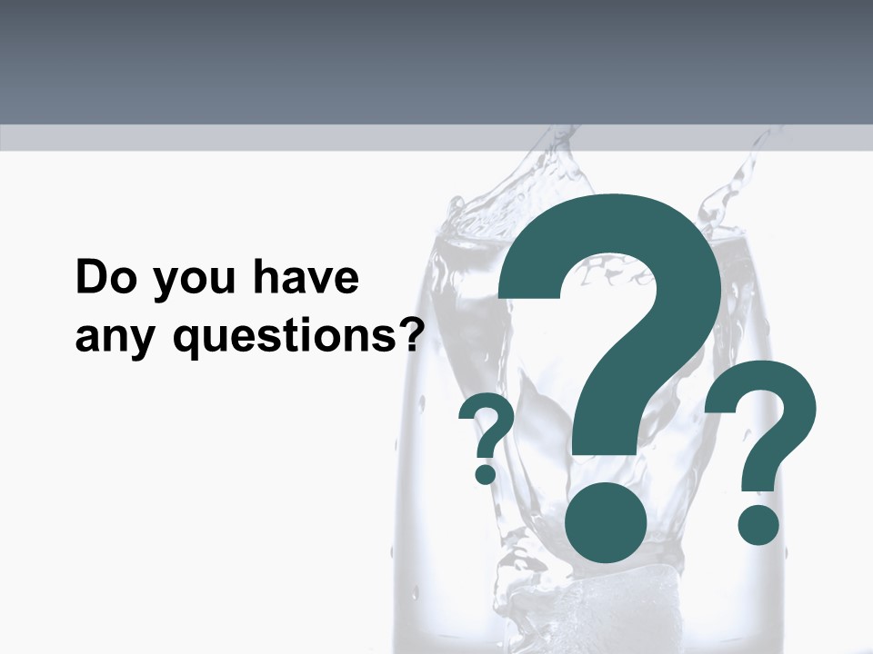 Waterdrop Purity Moment PowerPoint Template