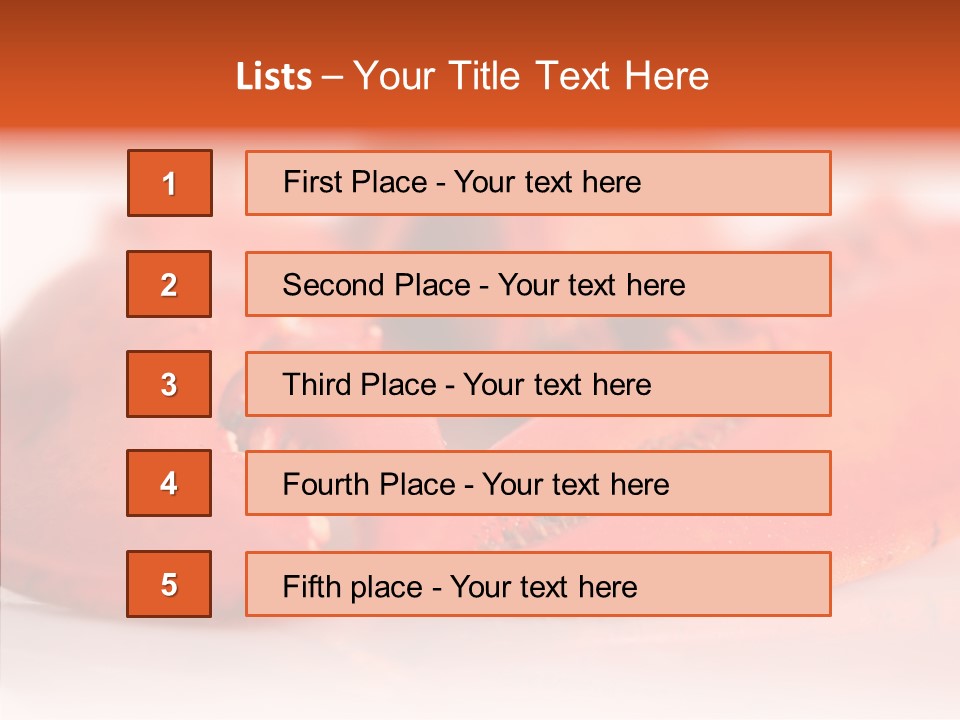 Isolated Delicatessen Full PowerPoint Template