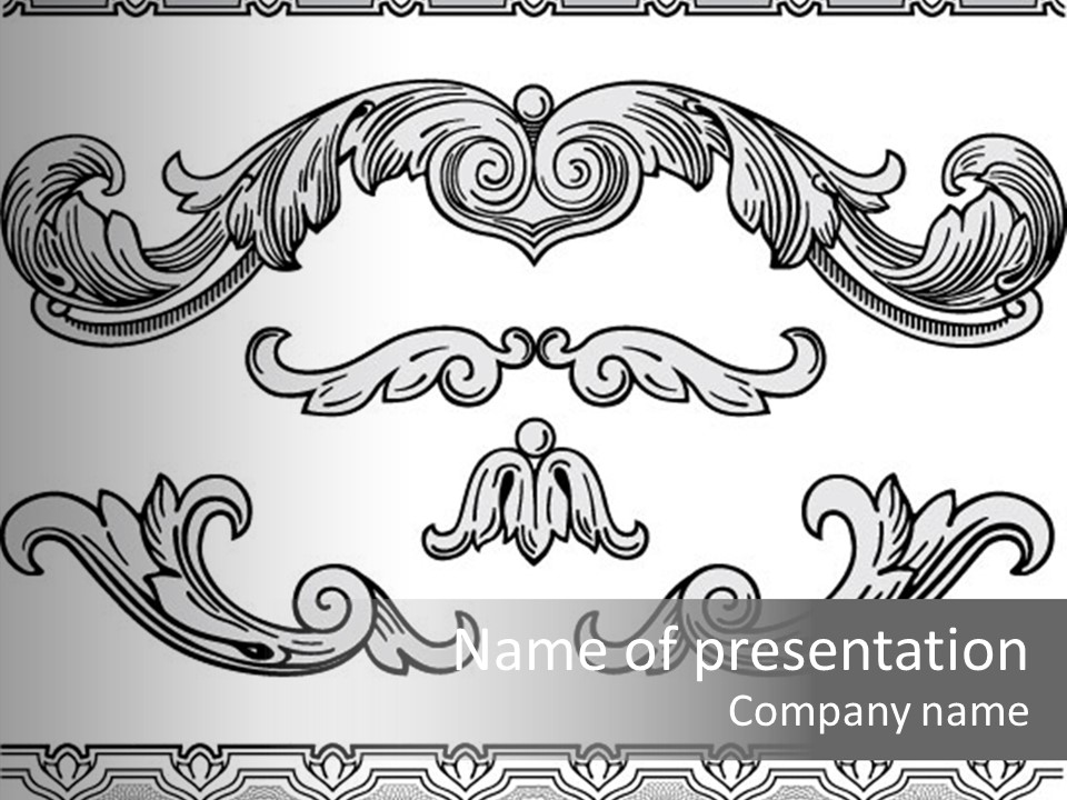 Emblem Heading Palace PowerPoint Template