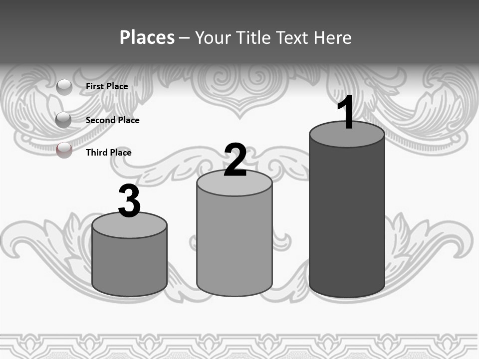 Emblem Heading Palace PowerPoint Template