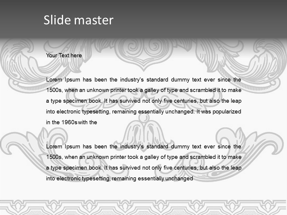 Emblem Heading Palace PowerPoint Template