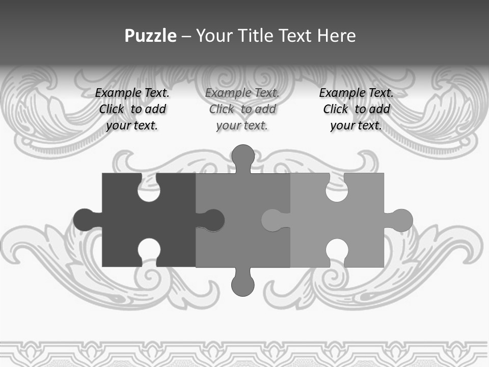 Emblem Heading Palace PowerPoint Template