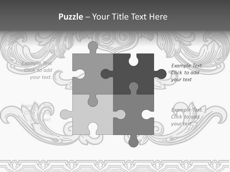 Emblem Heading Palace PowerPoint Template