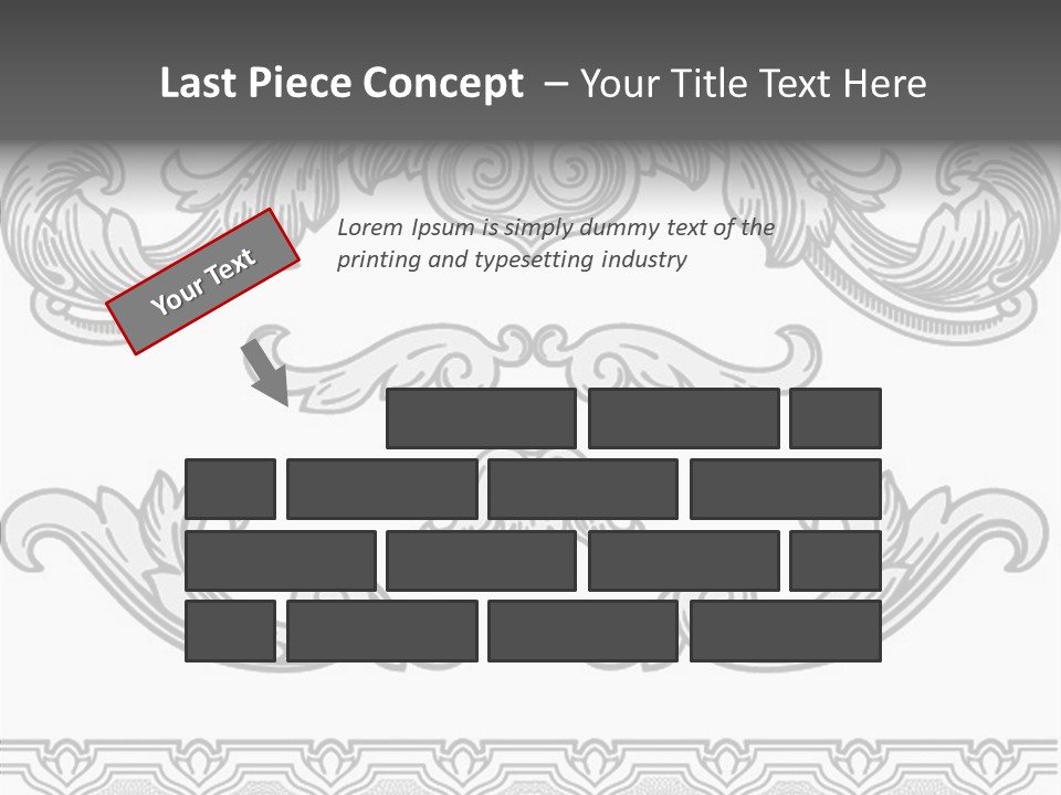 Emblem Heading Palace PowerPoint Template