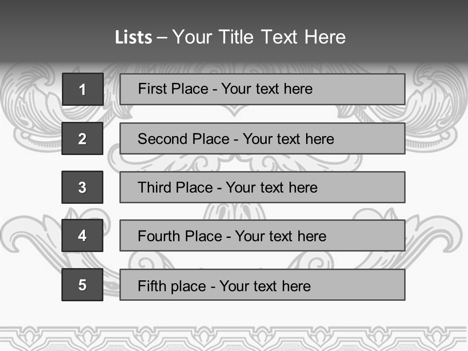 Emblem Heading Palace PowerPoint Template