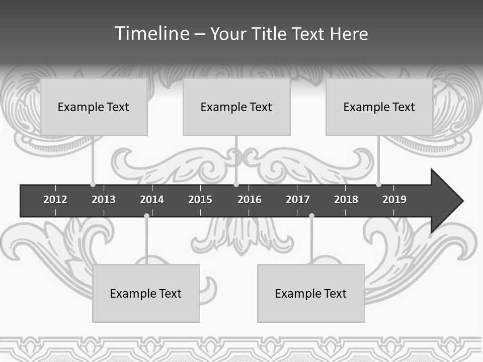 Emblem Heading Palace PowerPoint Template