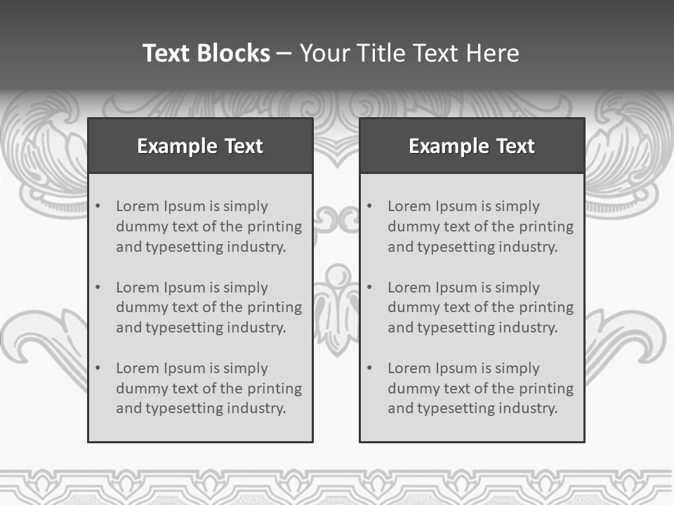 Emblem Heading Palace PowerPoint Template