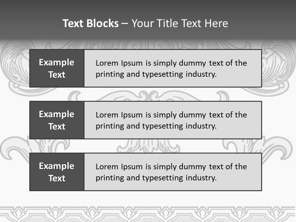 Emblem Heading Palace PowerPoint Template