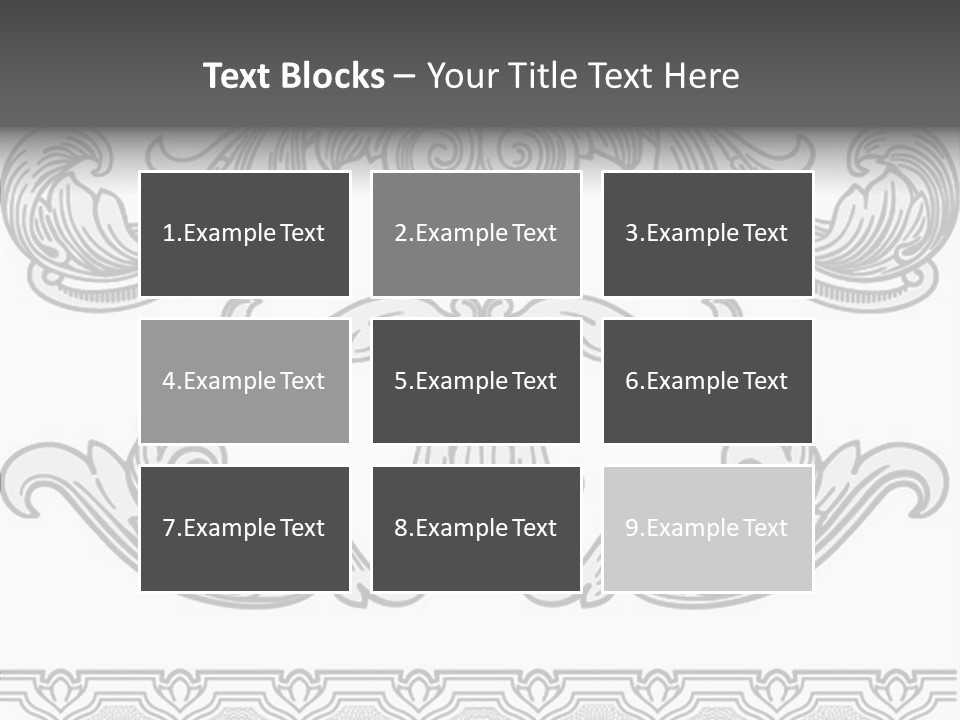 Emblem Heading Palace PowerPoint Template