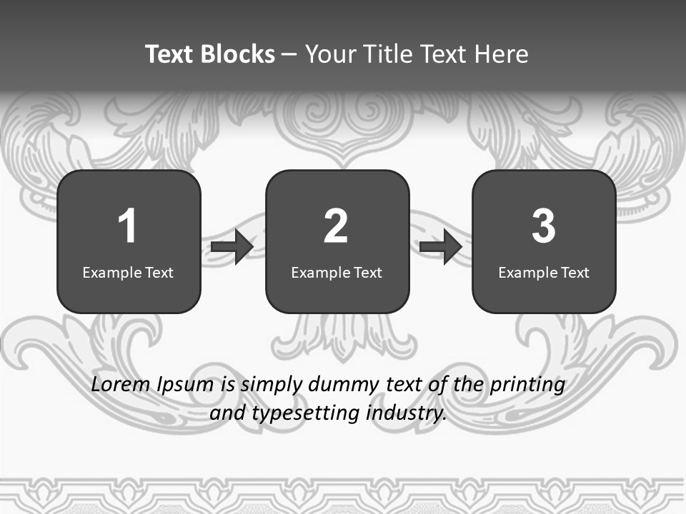 Emblem Heading Palace PowerPoint Template