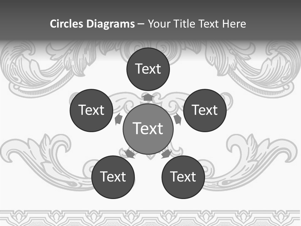 Emblem Heading Palace PowerPoint Template