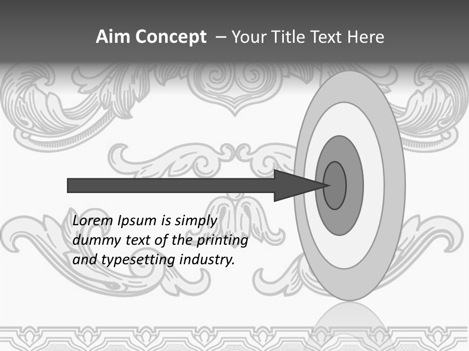 Emblem Heading Palace PowerPoint Template