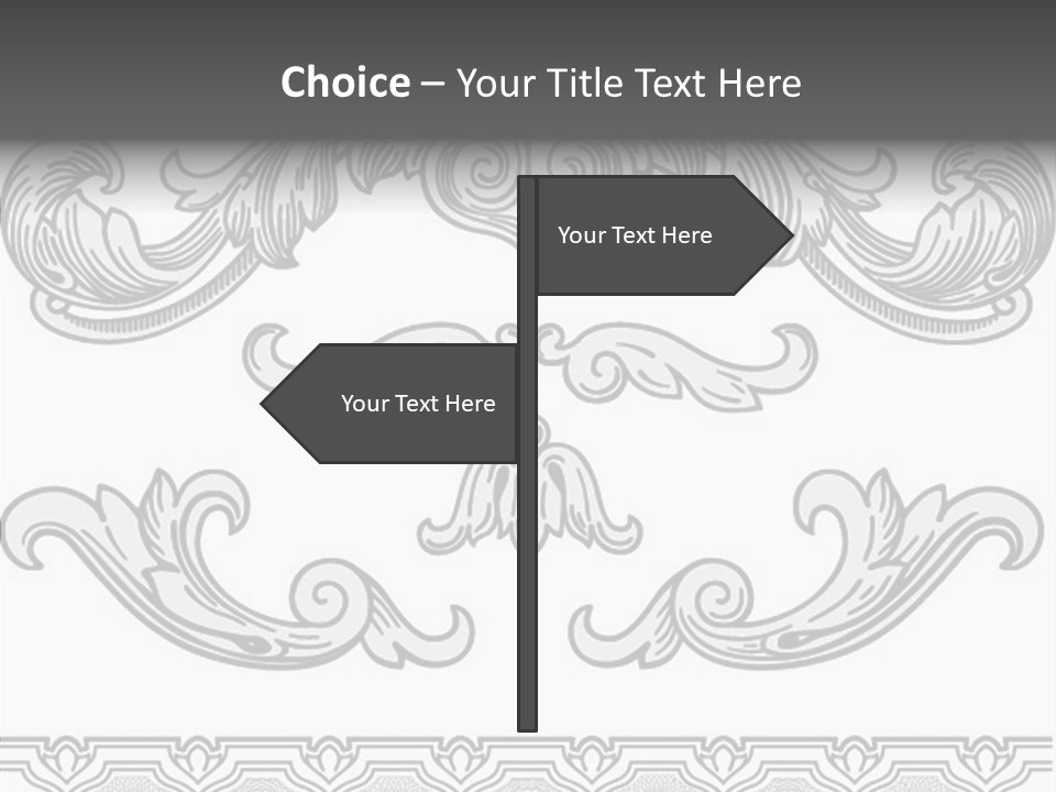 Emblem Heading Palace PowerPoint Template