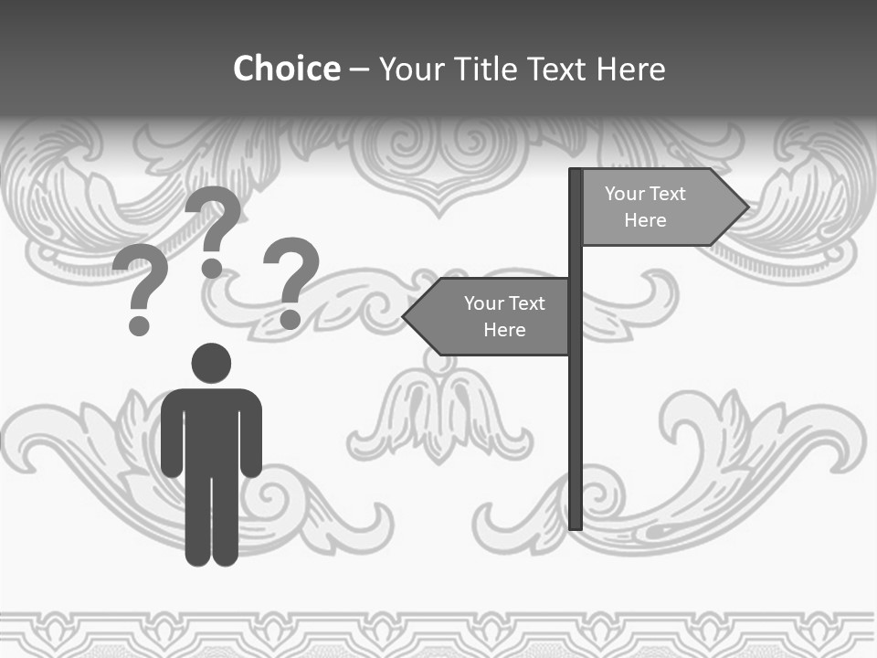 Emblem Heading Palace PowerPoint Template