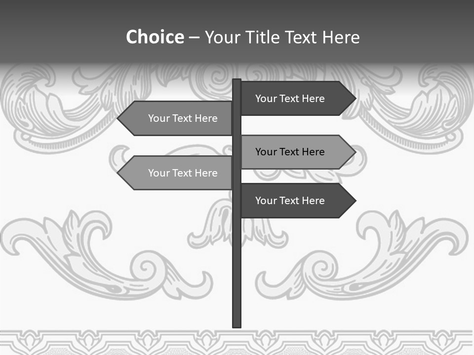 Emblem Heading Palace PowerPoint Template