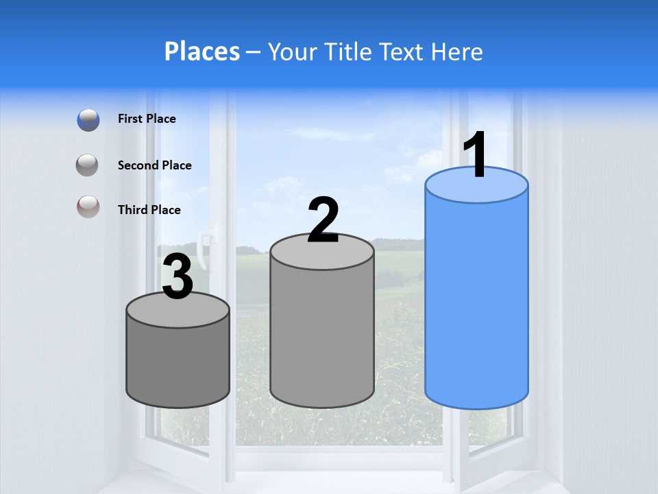 Open Window Interior PowerPoint Template