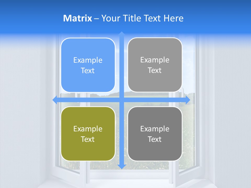 Open Window Interior PowerPoint Template