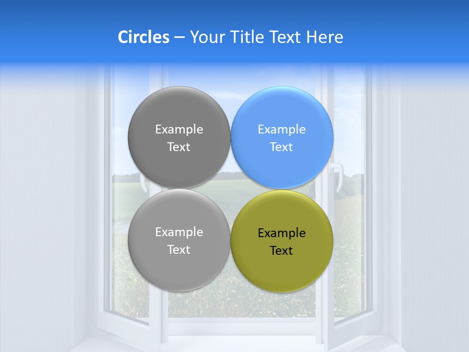 Open Window Interior PowerPoint Template