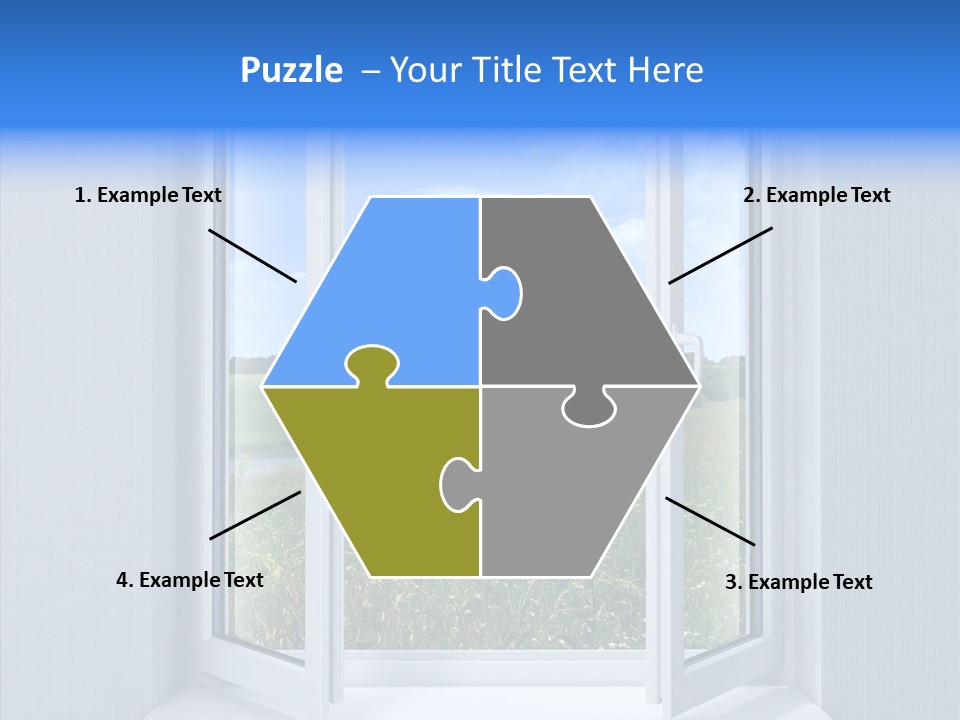 Open Window Interior PowerPoint Template