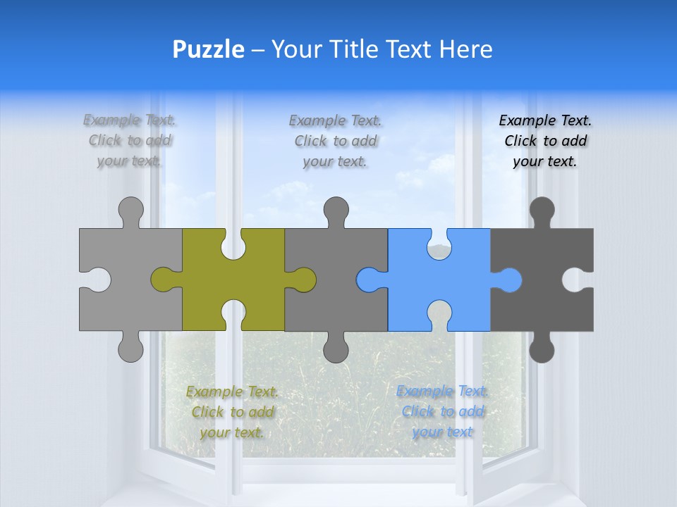 Open Window Interior PowerPoint Template