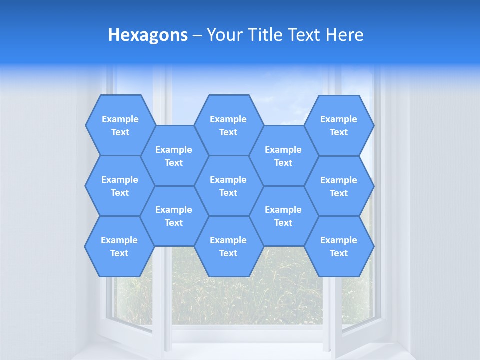 Open Window Interior PowerPoint Template