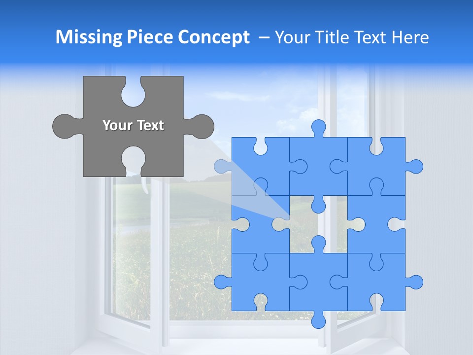 Open Window Interior PowerPoint Template