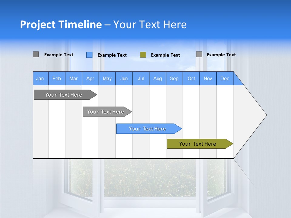 Open Window Interior PowerPoint Template