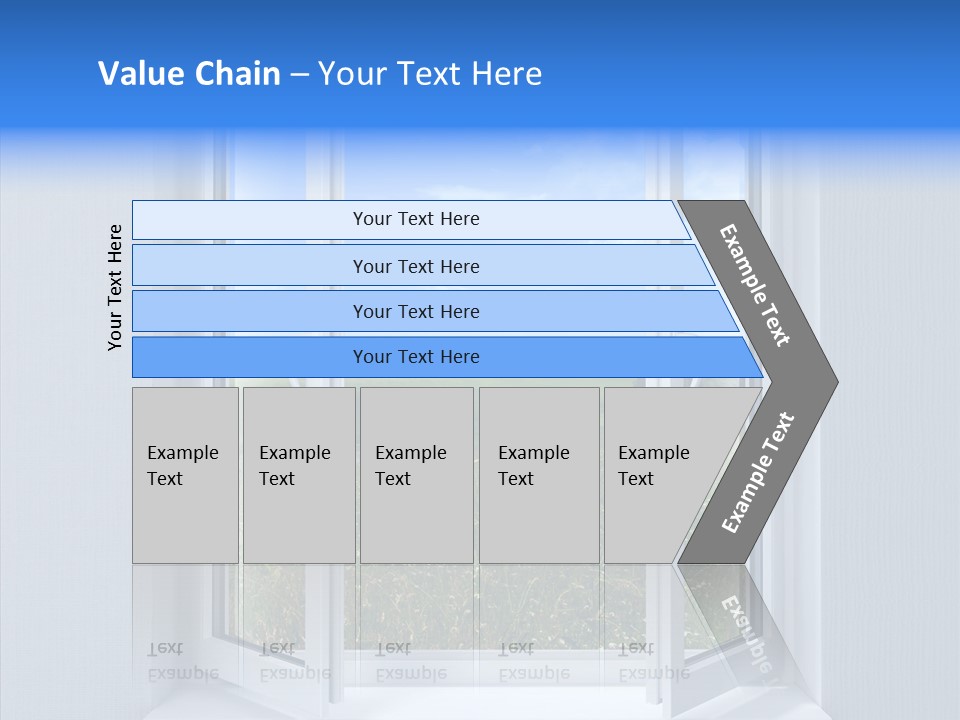 Open Window Interior PowerPoint Template