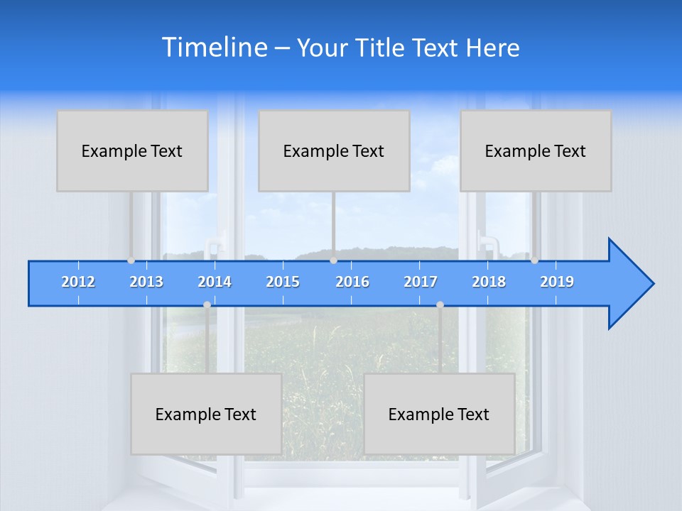 Open Window Interior PowerPoint Template