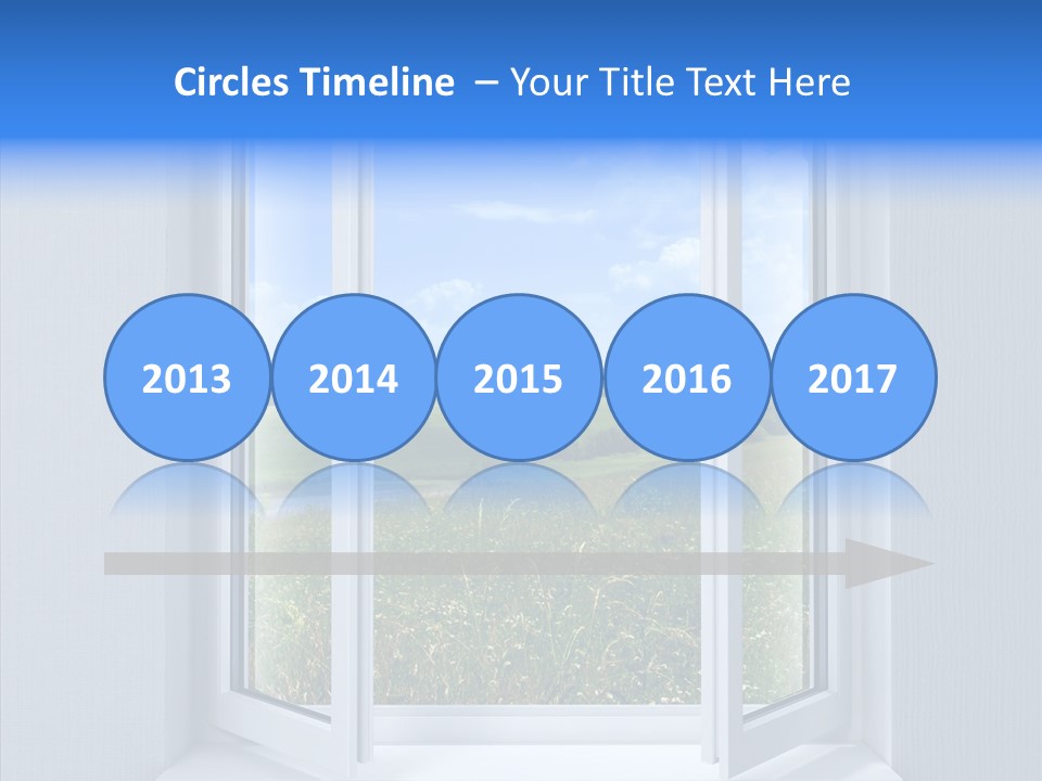 Open Window Interior PowerPoint Template