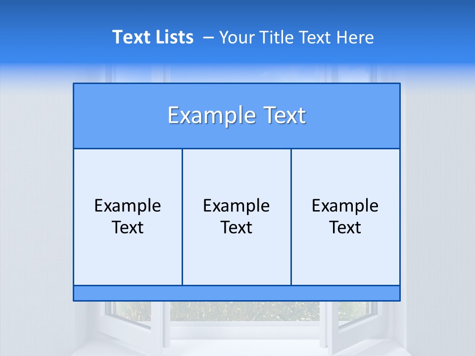 Open Window Interior PowerPoint Template