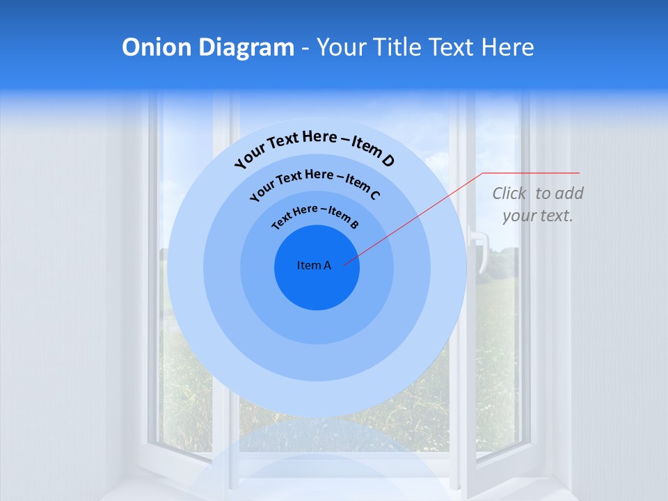 Open Window Interior PowerPoint Template