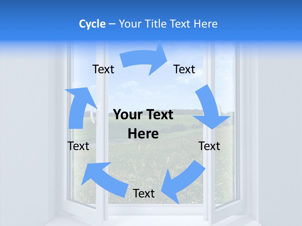 Open Window Interior PowerPoint Template