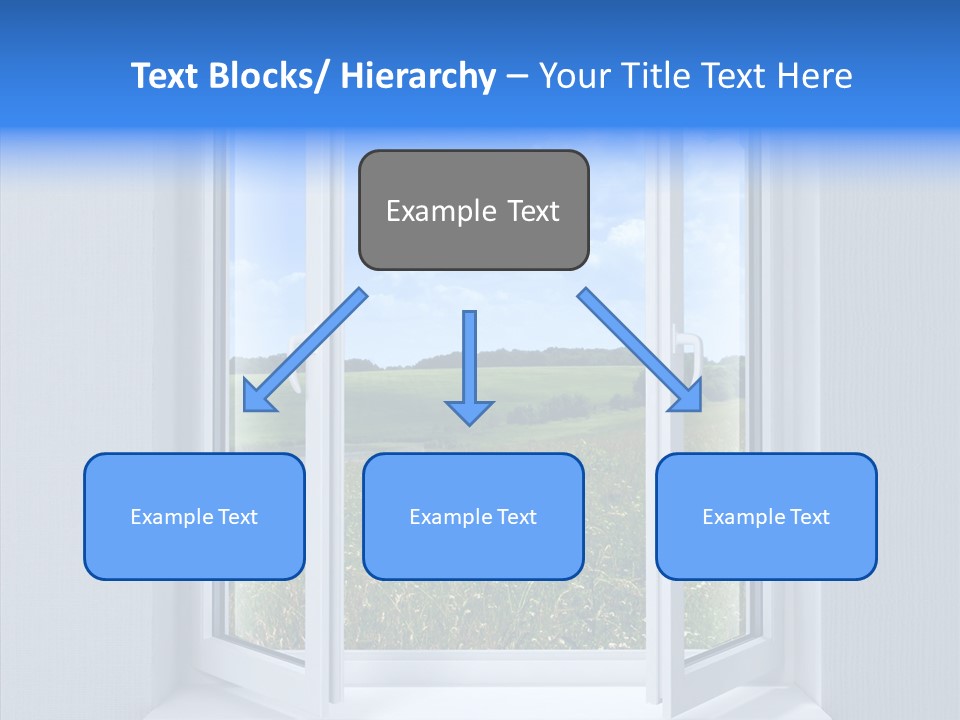 Open Window Interior PowerPoint Template