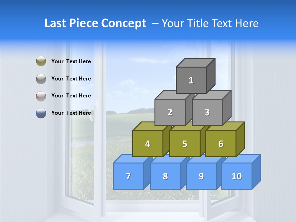 Open Window Interior PowerPoint Template