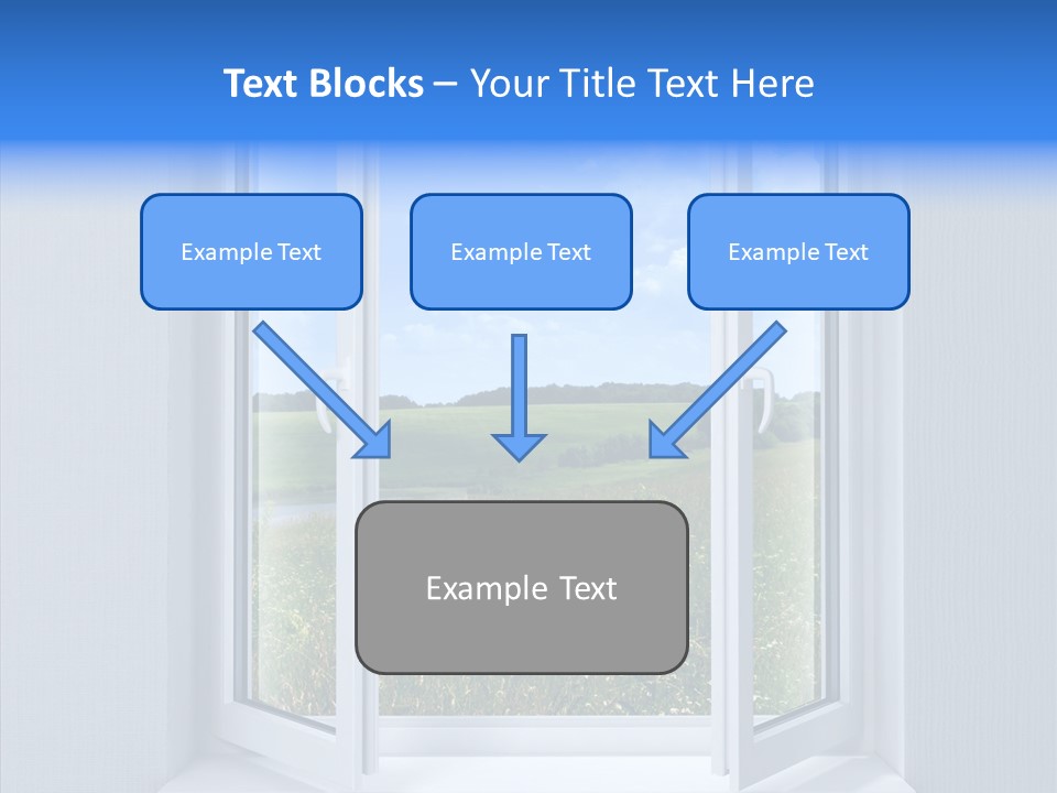 Open Window Interior PowerPoint Template